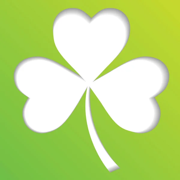 Shamrock irlandês deixa fundo para o Dia Feliz de São Patrício. EPS 10 . — Vetor de Stock