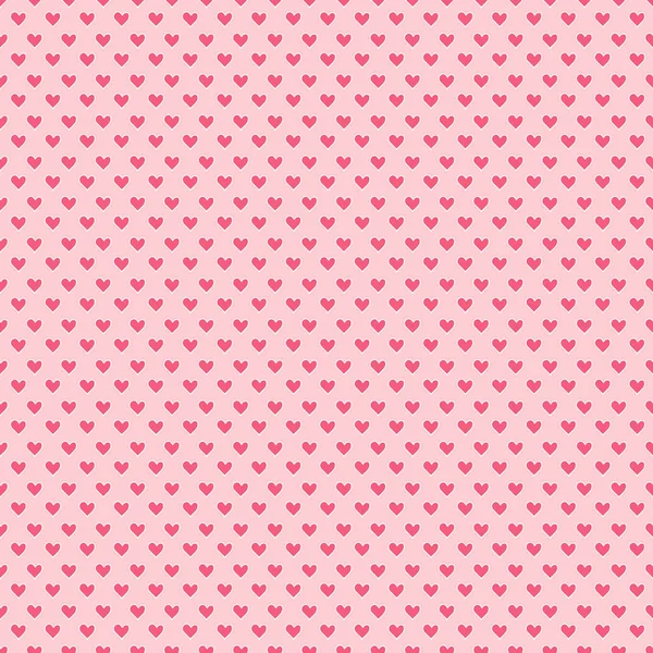 Modèle sans couture de doodle rose leatle coeurs pour l'emballage cadeau, félicitations, invitations de mariage et Saint-Valentin — Image vectorielle