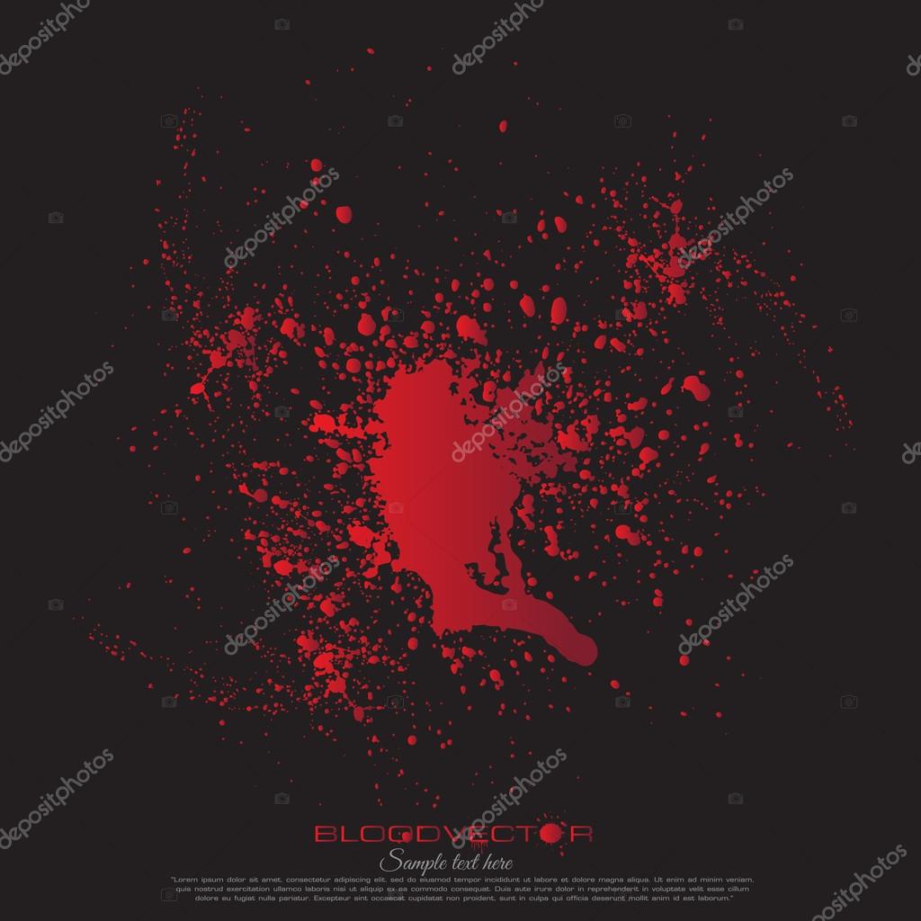 Download Abstract Blood Splatter Isolated On Black Background Vector Des Stock Vector C Suthep Ed26 Hotmail Com 124938714 PSD Mockup Templates