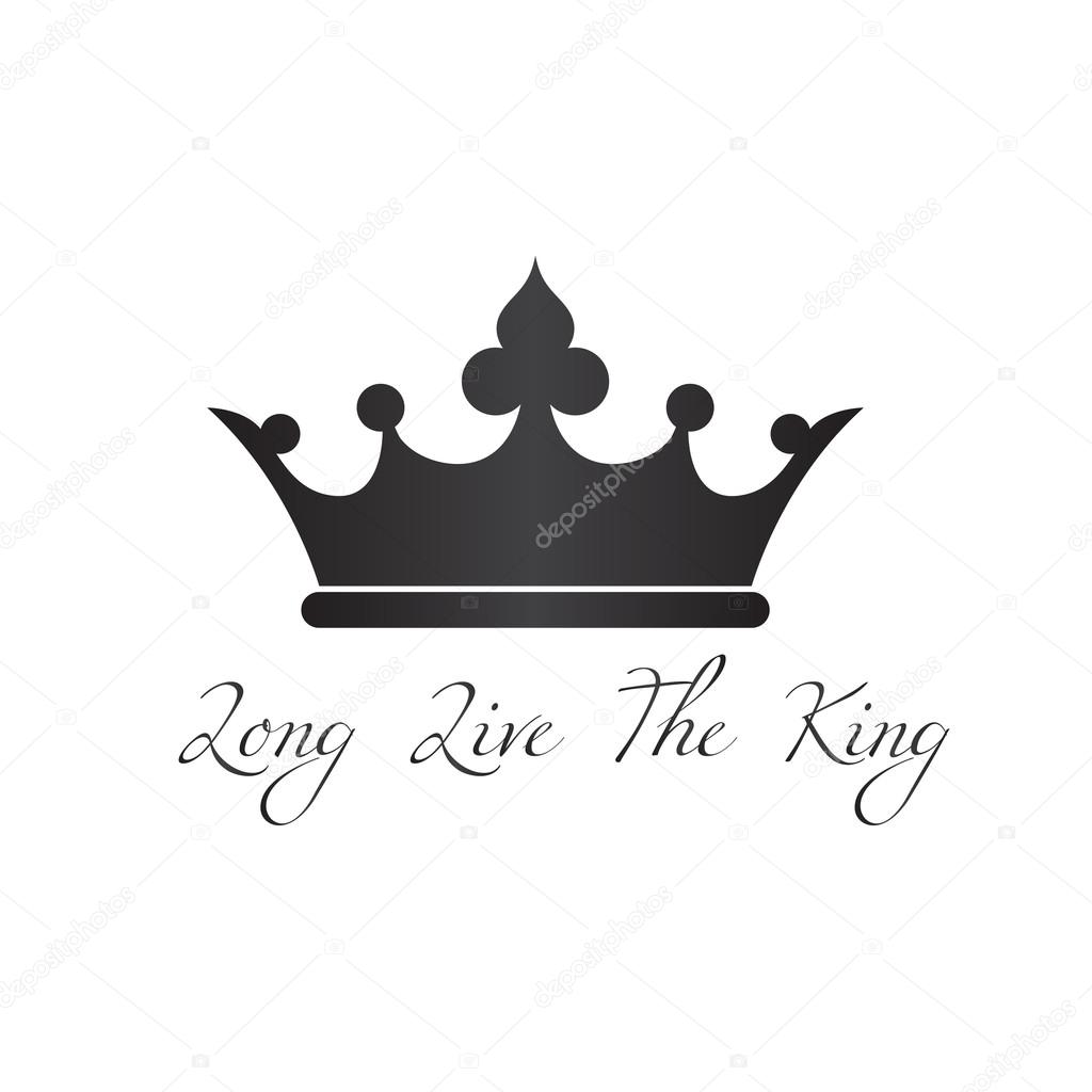 Crown symbol with Long Live the King Letter,My deepest condolenc