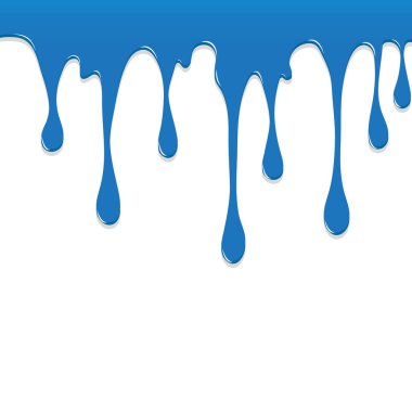 Boya mavi renkli damlama sıçramak, renk splash veya dönmüş
