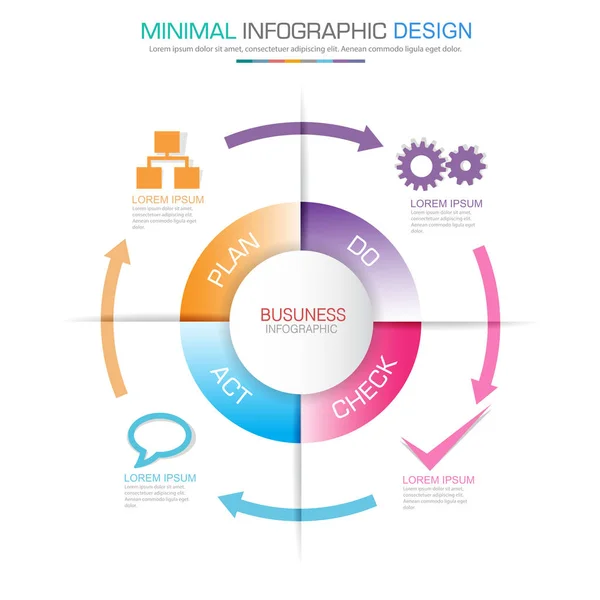 Infografía Vectorial Plana Elemento Diseño Ilustración Para Banner Web Presentación — Vector de stock
