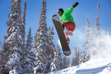 Freeride toz orman snowboard atlar