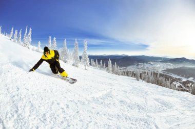Snowboard yamaç yokuş aşağı dağ Kayak
