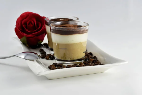 Cappuccino mousse dessert — Stock Photo, Image