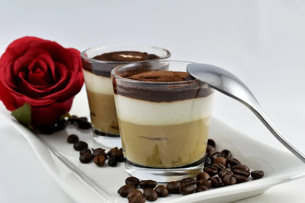 Cappuccino mousse dessert — Stock Photo, Image