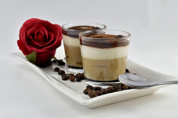 Cappuccino mousse dessert Royalty Free Stock Photos