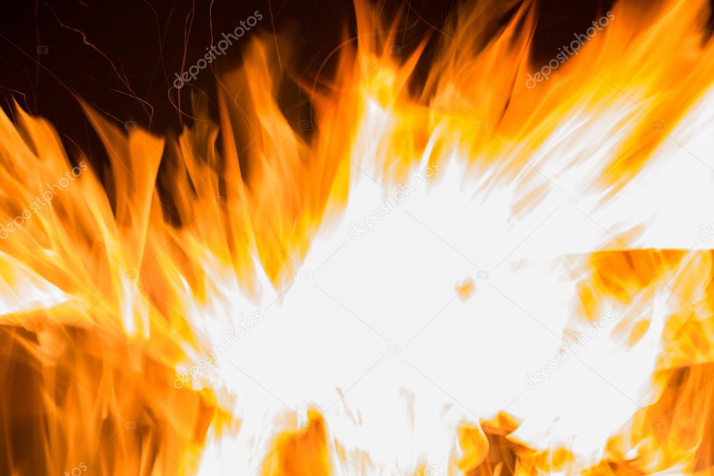 Abstract stylized bright fire background
