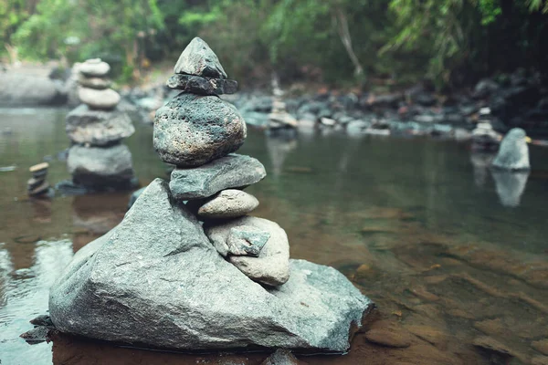 Cairn Monte Pedras Ásperas Construído Como Memorial Marco — Fotografia de Stock