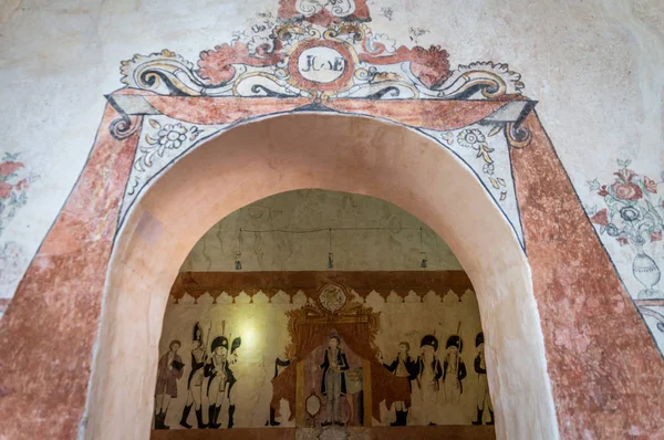 Peintures murales Mission jésuite en José de Chiquitos, la Bolivie — Photo