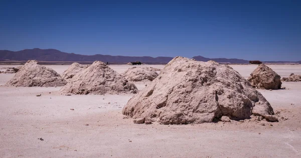 Salar는 드 Uyuni 소금 호수, 볼리비아에서 소금 광산 — 스톡 사진