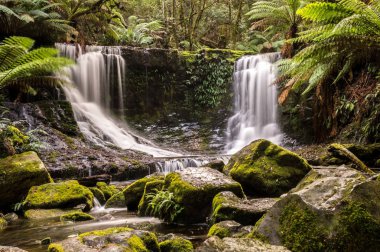 Horseshoe Falls, Mt. alan Milli Parkı, Tazmanya, Avustralya
