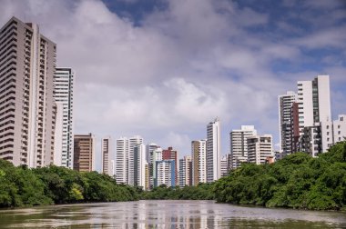 Recife Pernambuco, Brezilya Nehri'nin manzarası