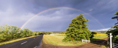 Bağ ve gökkuşağı Tasmania, Avustralya