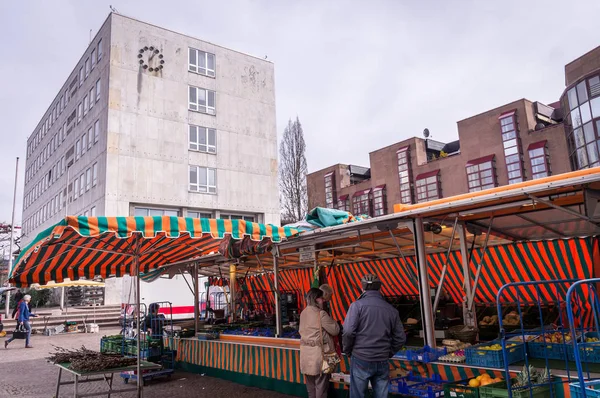 Mercado na Câmara Municipal de Gaggenau, Alemanha — Fotografia de Stock