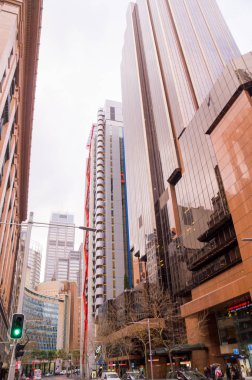 Sydney şehir binaların düşük açılı görünüş