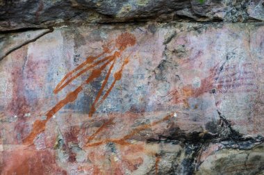 Yerli kaya resimleri, Kakadu Ulusal Parkı, Northern Territory, Avustralya