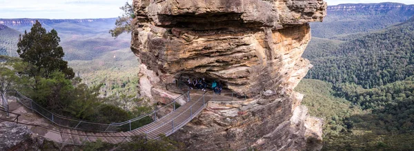 Blue Mountains üç kız kardeşi kaya, Nsw, Avustralya