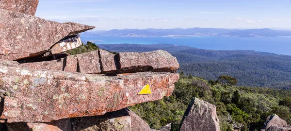 Bishop and Clerk peak on Maria Island, Tasmania, Australia — Stock Photo, Image