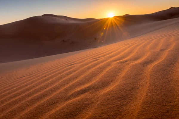 Sandy Sahara, Erg Chebbi, Merzouga, Maroc — Photo