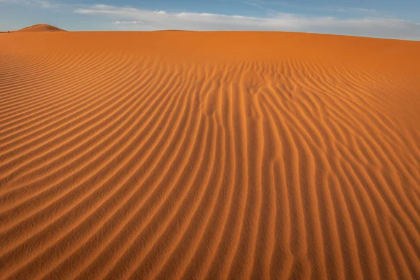 Padrões de areia do Saara, Erg Chebbi, Merzouga, Marrocos — Fotografia de Stock