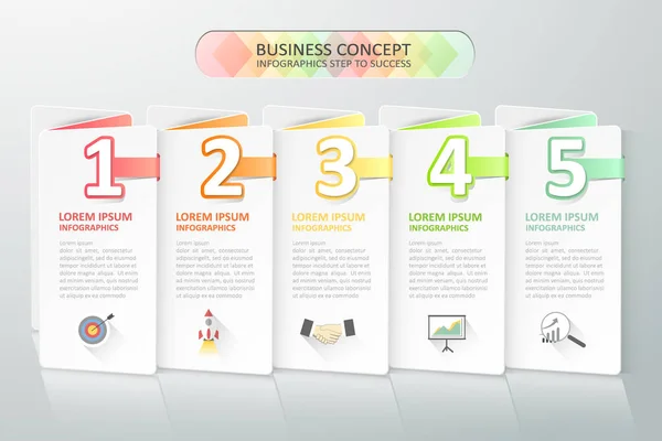 Infographie de concept d'entreprise. Illustration vectorielle . — Image vectorielle