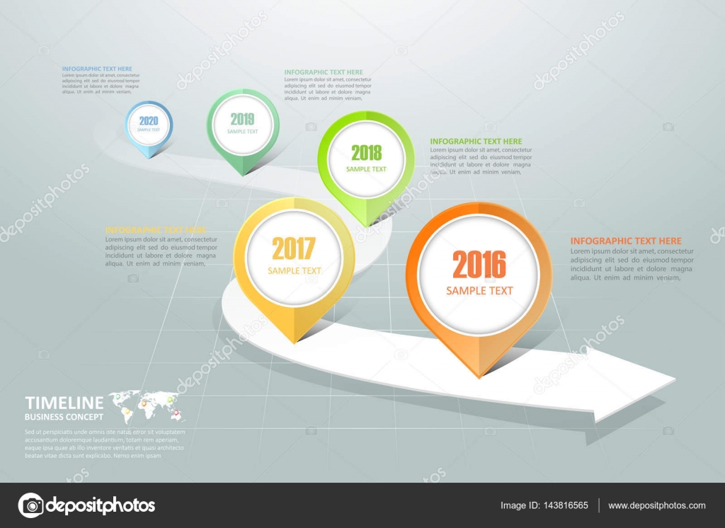 business timeline infographic template stock vector onmyespa