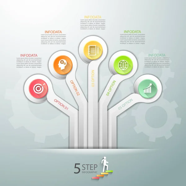 Modelo de design modelo de negócio modelo infográfico —  Vetores de Stock