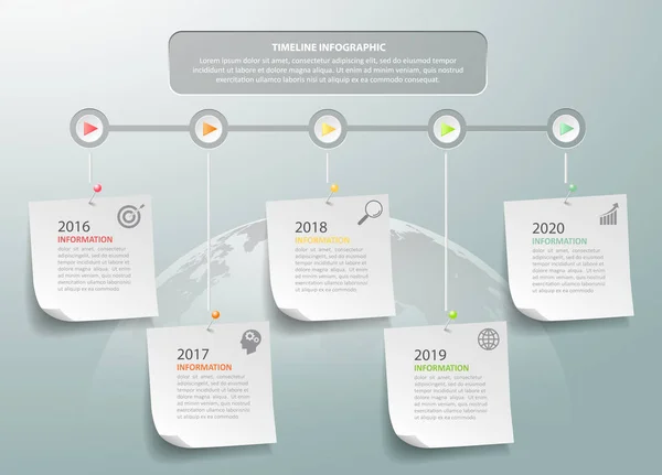 Modèle infographique de concept d'entreprise de conception — Image vectorielle