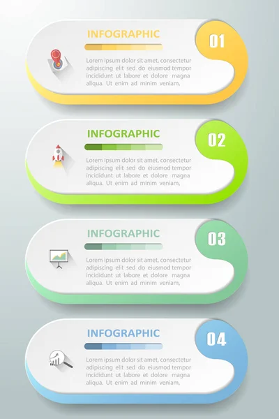 Design-Vorlage Geschäftskonzept Infografik-Vorlage — Stockvektor