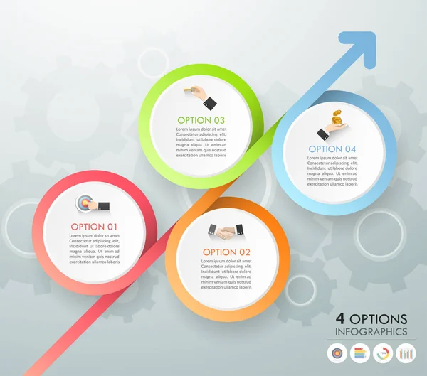 Tasarım şablonunun iş kavramı Infographic şablonu 
