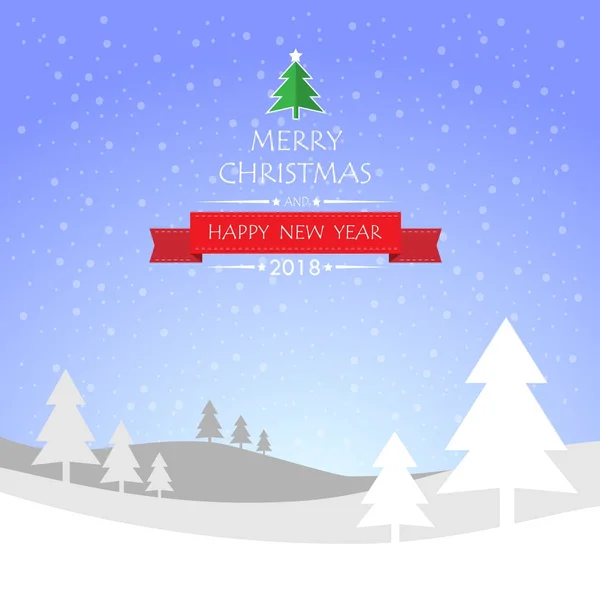 Wenskaart voor Kerstmis en gelukkig Nieuwjaar bericht ontwerpen, — Stockvector