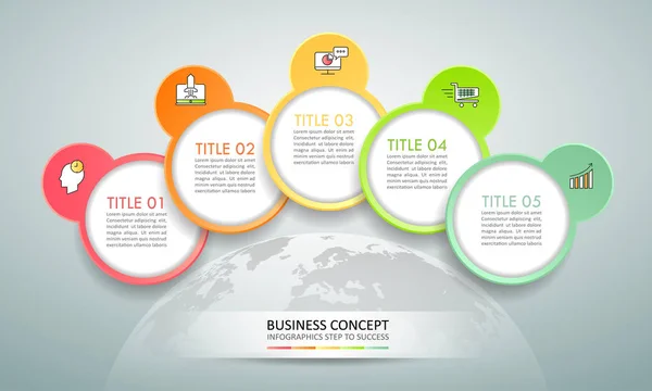 Design Infografik Vorlage Optionen Geschäftskonzept Kann Für Workflow Layout Diagramm — Stockvektor