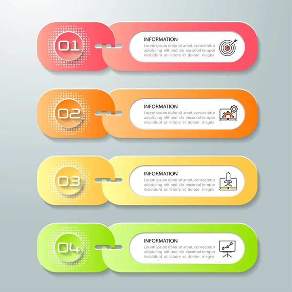 Modello Progettazione Modello Business Modello Infografico Può Essere Utilizzato Layout — Vettoriale Stock