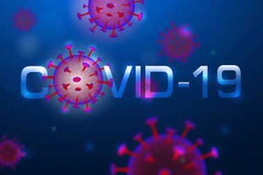 Coronavirus COVID-19 konsepti, Coronavirus hastalığının yeni resmi adı COVID-19.