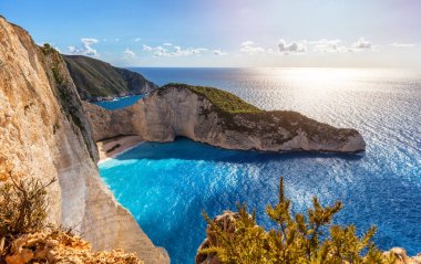 Dünyada, batık beach Zakynthos, Gr en güzel plajı