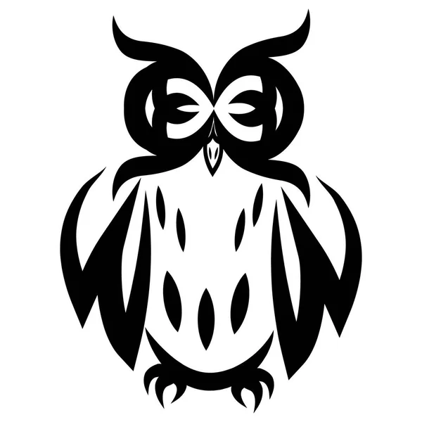 Tatuaje ovl blanco y negro — Vector de stock