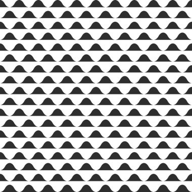 Dalgalı tasarlamak vektör, soyut siyah ve beyaz sorunsuz arka plan dalgalar.