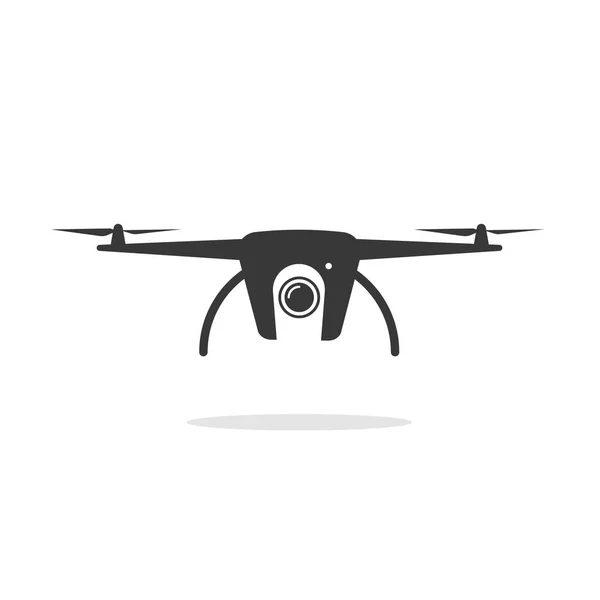 Vetor de forma de ícone de drone isolado no fundo branco — Vetor de Stock