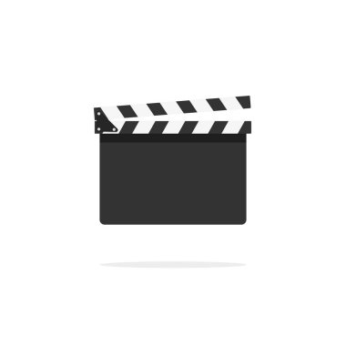 Beyaz arka plan üzerinde izole Klaket boş şablon vektör simgesi