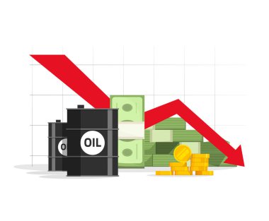 Ekonomik kriz, düşük bütçe, kavramı fiyat azaltmak, borsa finansal veri, negatif gelir