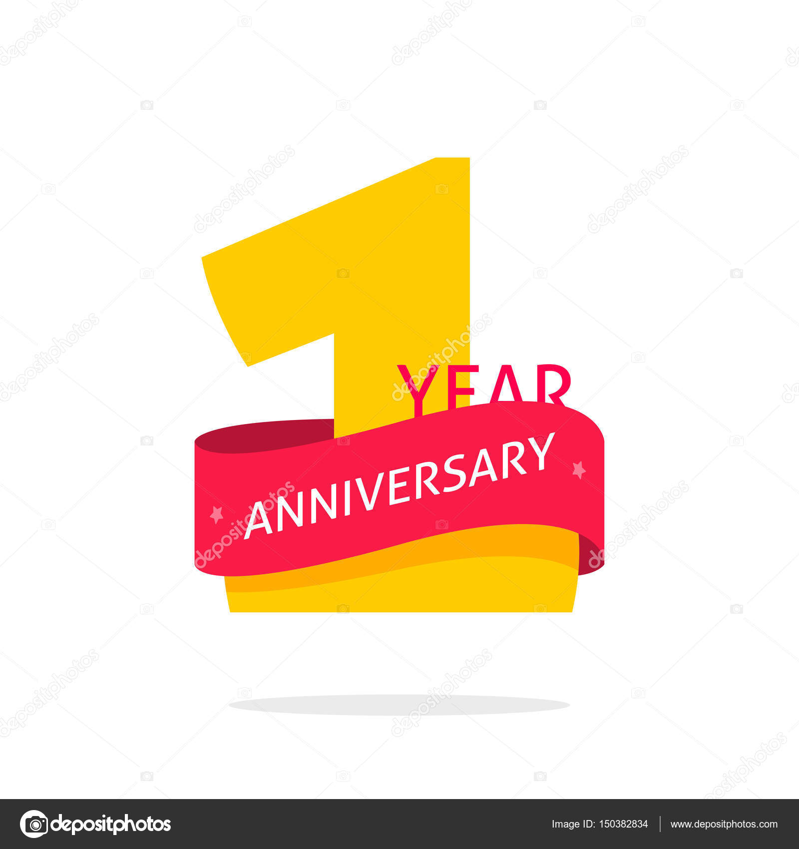 1 year anniversary logo