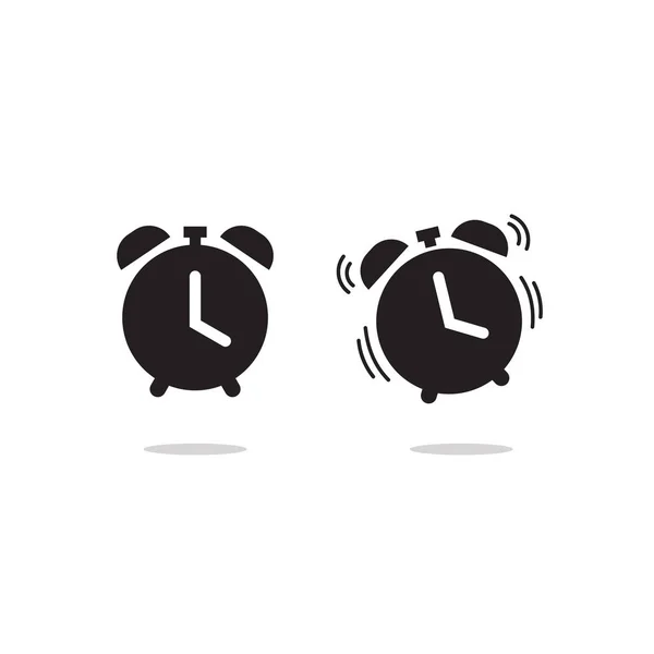 Reloj alarma timbre icono vector aislado sobre fondo blanco — Archivo Imágenes Vectoriales