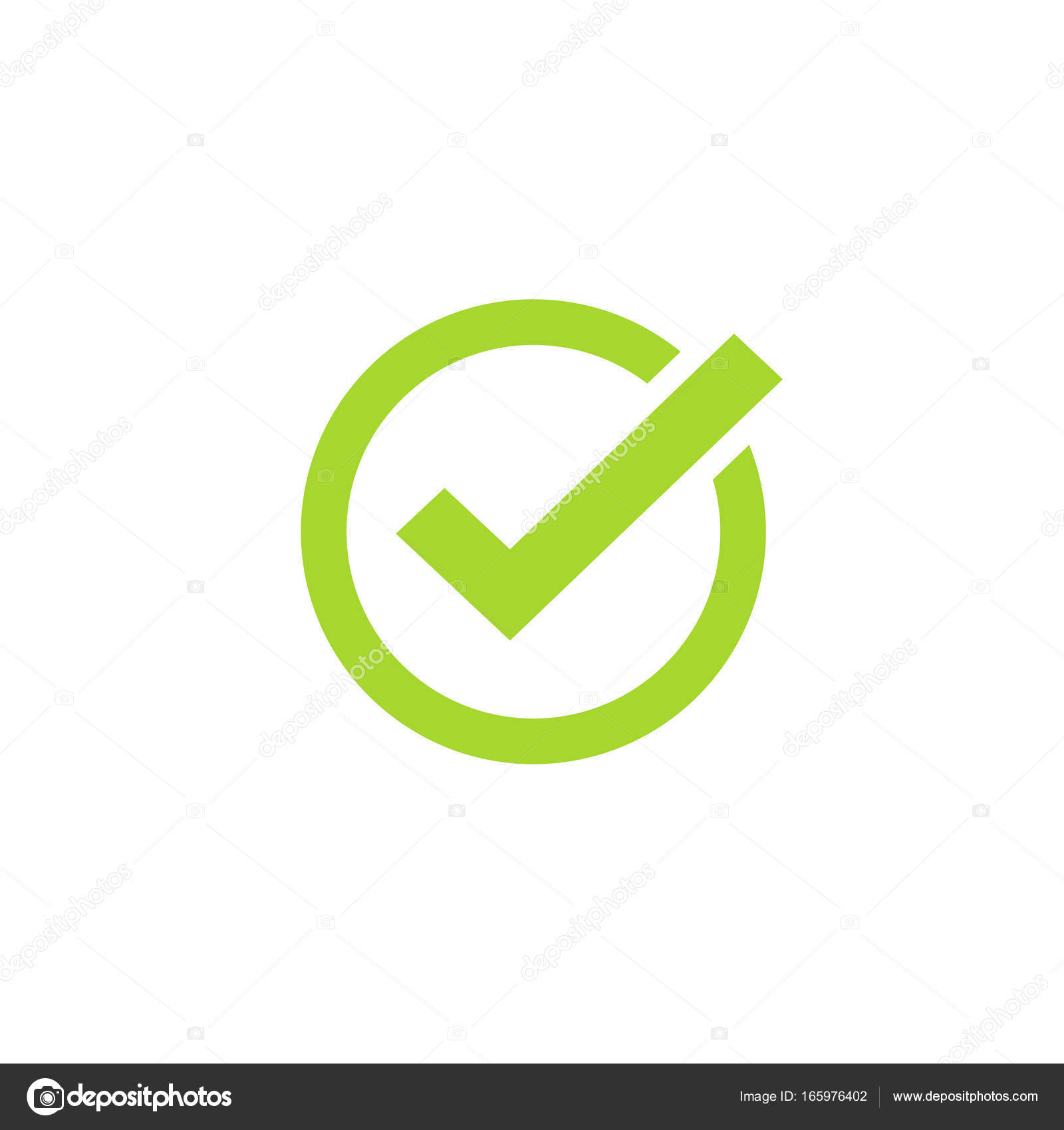 Green Double Checking Icon, Double Tick, Check Mark. Flat Done Sticker Icon  Isolated on White. Accept Button Stock Vector - Illustration of vector,  checking: 261549345