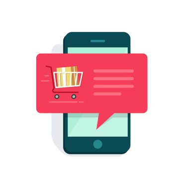 Bildirim cep telefonu, yeni online sipariş mesaj smartphone