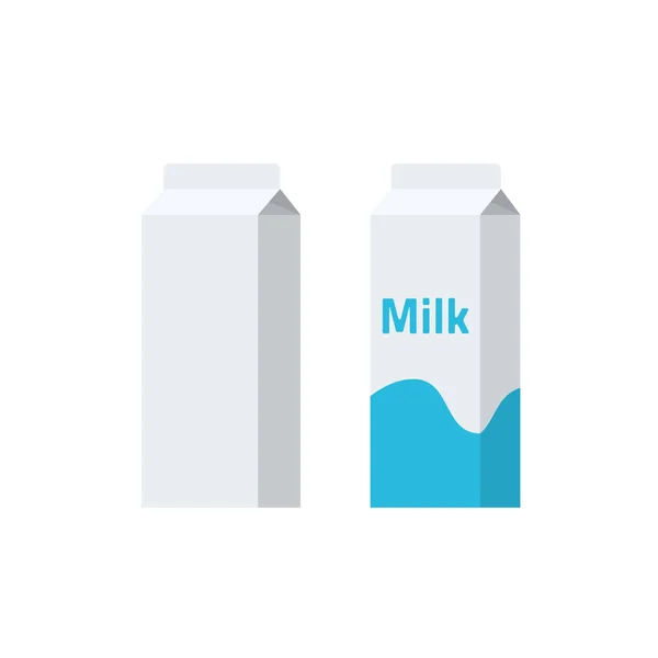 Karton Papier Verpackungsbox, leere Milchproduktverpackung, Verpackungsbehälter — Stockvektor
