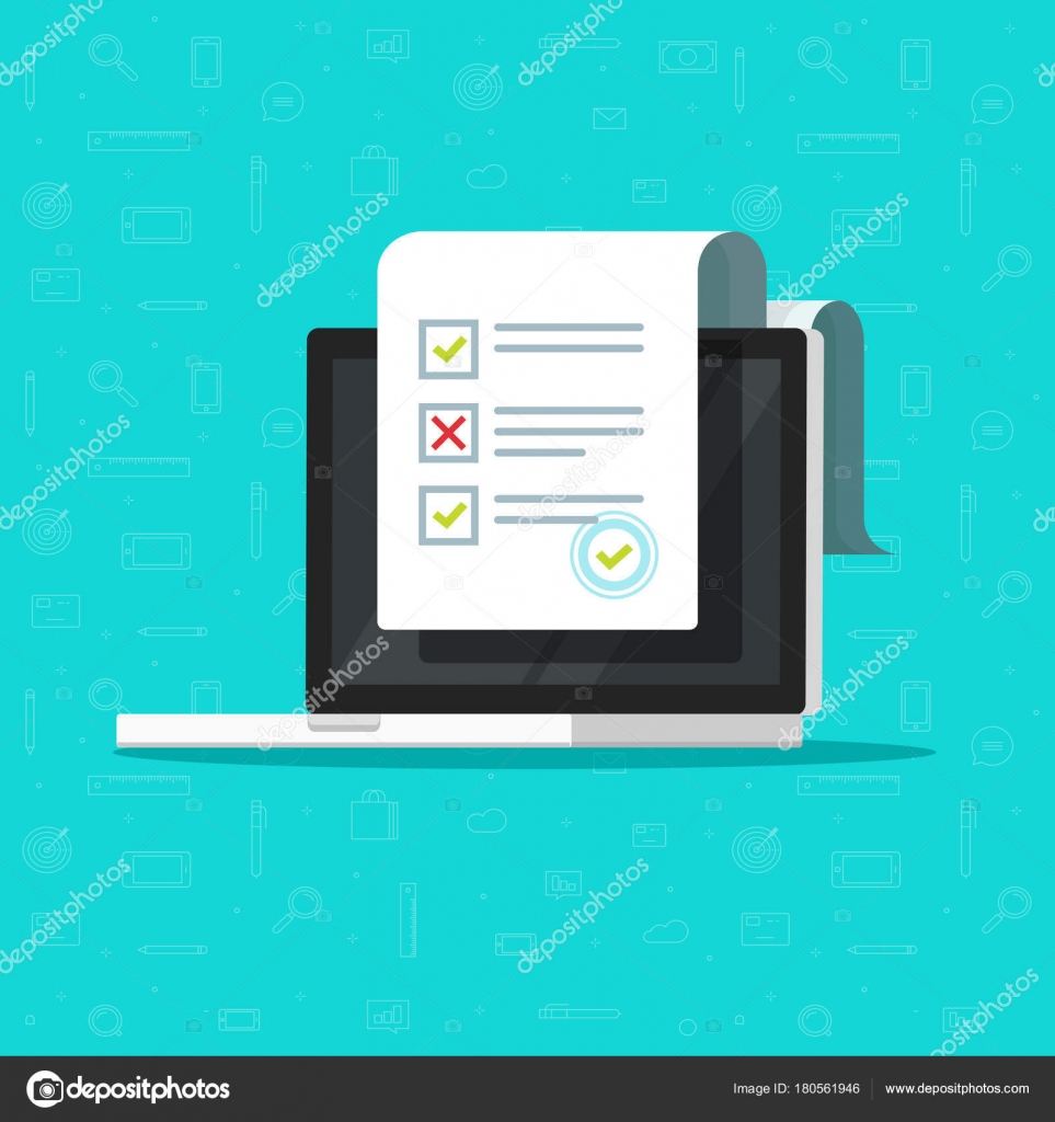 survey flat Online vector laptop ... on illustration, form flat on form illustration, laptop vector Online ... survey