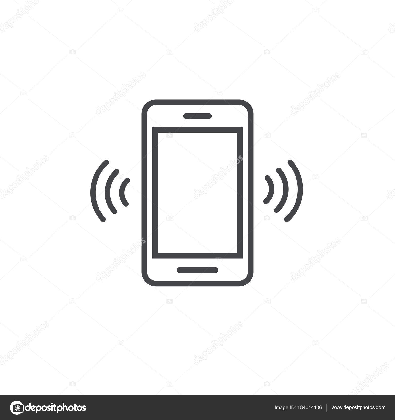 Handy Smartphone - Piktogramm - Symbol Icon Logo - schwarz weiß Stock  Vector