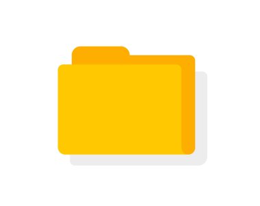 Dizin simgesi vektörü, düz çizgi film dizini sembolü beyaz modern tasarım Clipart 'ında izole edildi