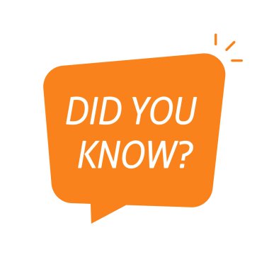 Bilgi iletisinin baloncuk konuşmasına yardım ettiğini ya da soru önerisi elementinin izole vektör düz çizgi film illüstrasyonu, bilgi ya da bilgi içeren çizgi balon veya turuncu resim için bilgi metni sembolü olduğunu biliyor muydunuz?